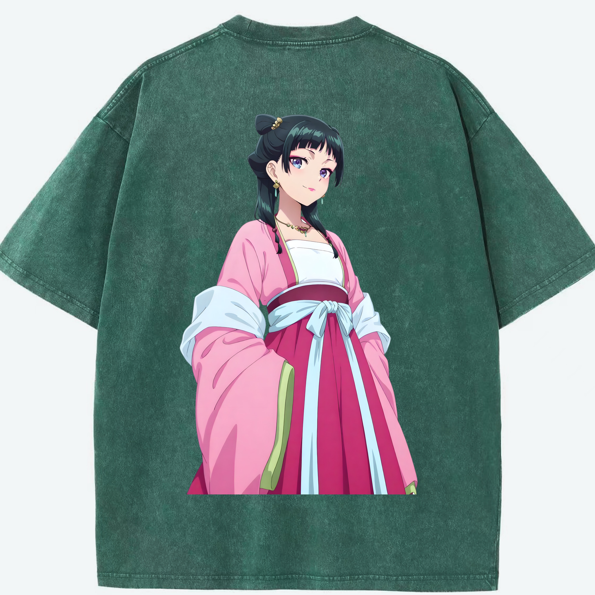 （画像用） 薬屋のひとりごと The Apothecary Diaries 綿100% ヴィンテージ風 半袖Tシャツ（背面プリント）